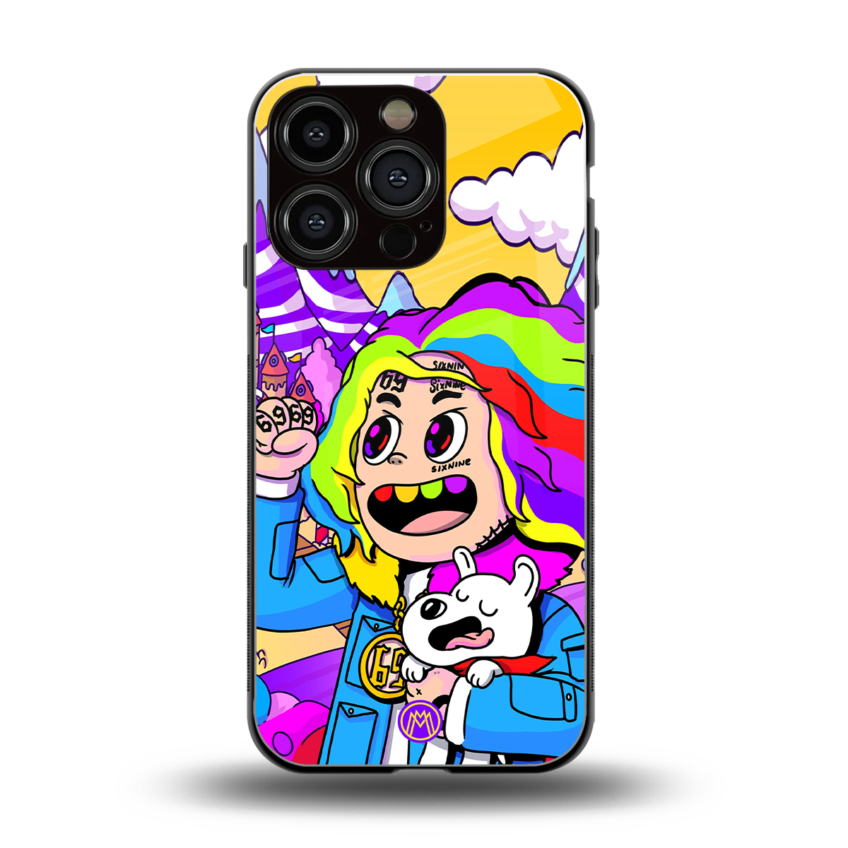tekashi 6ix9ine back phone cover | glass case for iphone 16 pro