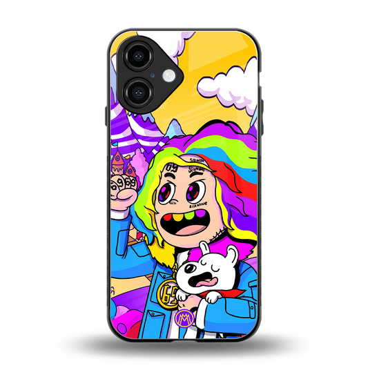 tekashi 6ix9ine back phone cover | glass case for iphone 16