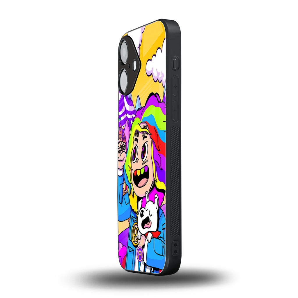 tekashi 6ix9ine back phone cover | glass case for iphone 16