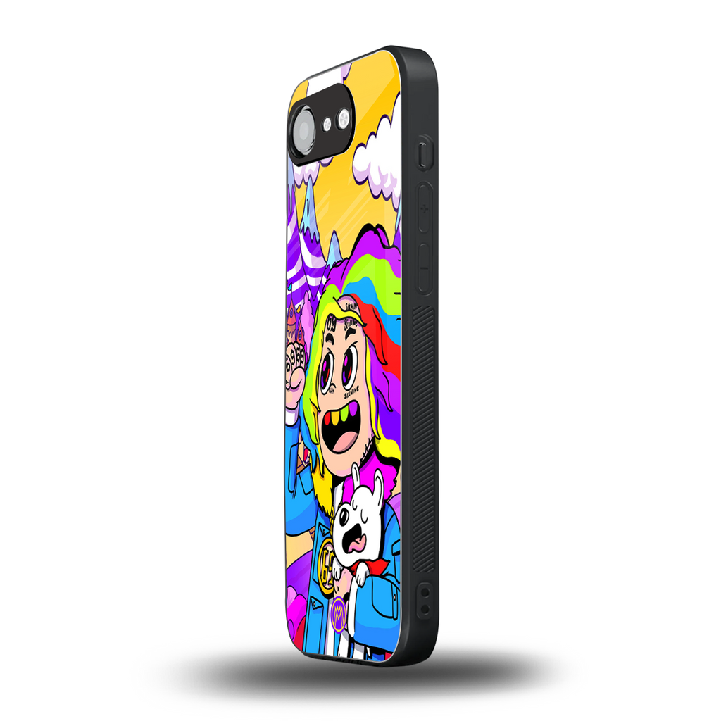 tekashi 6ix9ine back phone cover | glass case for iphone 16e