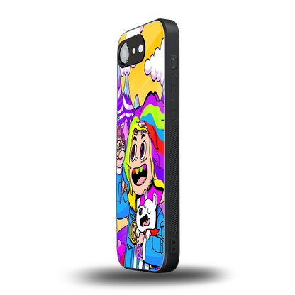 tekashi 6ix9ine back phone cover | glass case for iphone 16e