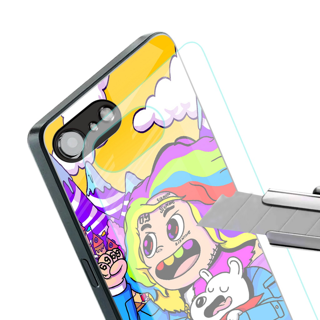 tekashi 6ix9ine back phone cover | glass case for iphone 16e