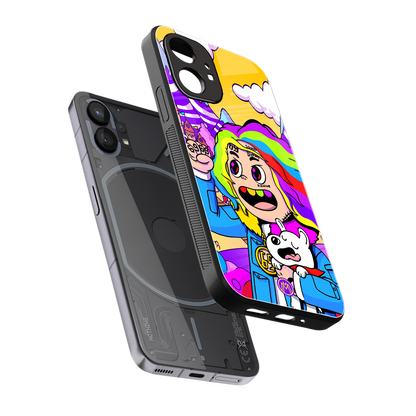 tekashi 6ix9ine back phone cover | glass case for nothing phone 1