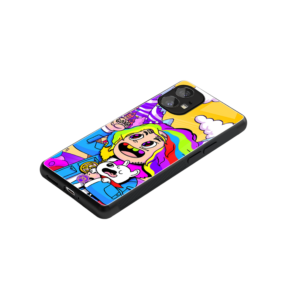 tekashi 6ix9ine back phone cover | glass case for nothing phone 1