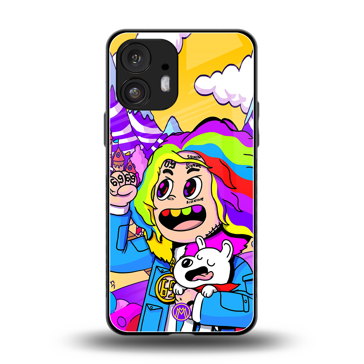 tekashi 6ix9ine back phone cover | glass case for nothing phone 2