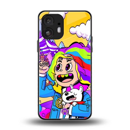 tekashi 6ix9ine back phone cover | glass case for nothing phone 2