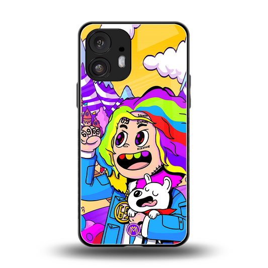 tekashi 6ix9ine back phone cover | glass case for nothing phone 2
