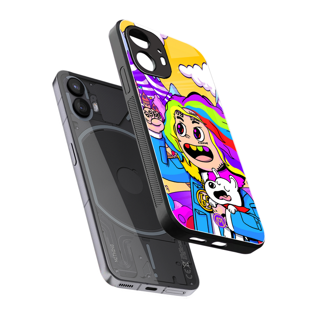 tekashi 6ix9ine back phone cover | glass case for nothing phone 2