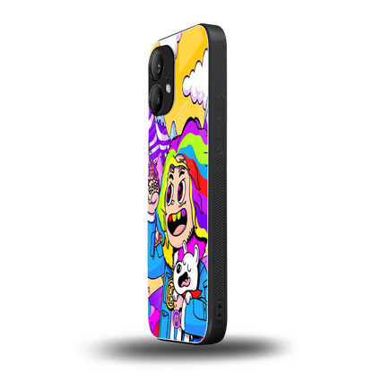 tekashi 6ix9ine back phone cover | glass case for nothing phone 2