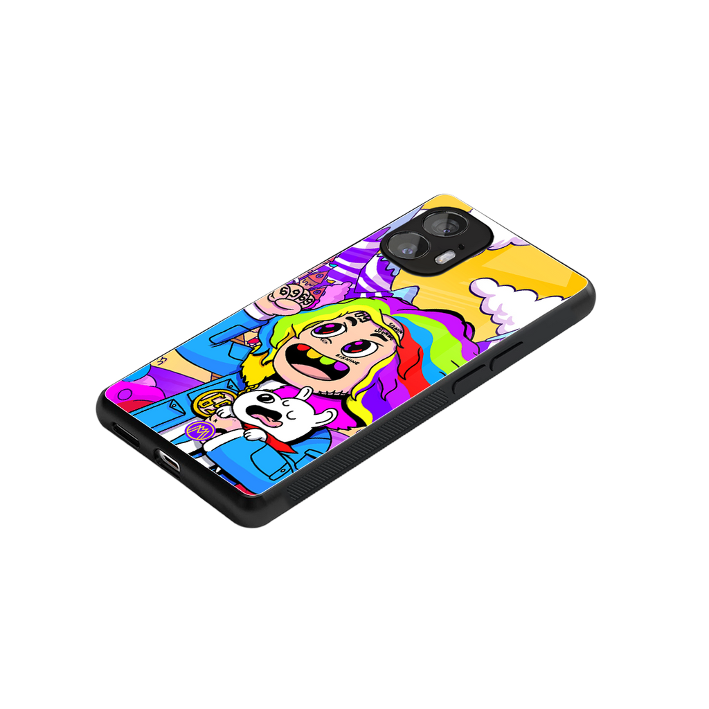 tekashi 6ix9ine back phone cover | glass case for nothing phone 2