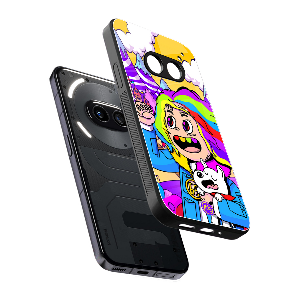 tekashi 6ix9ine back phone cover | glass case for nothing phone 2a