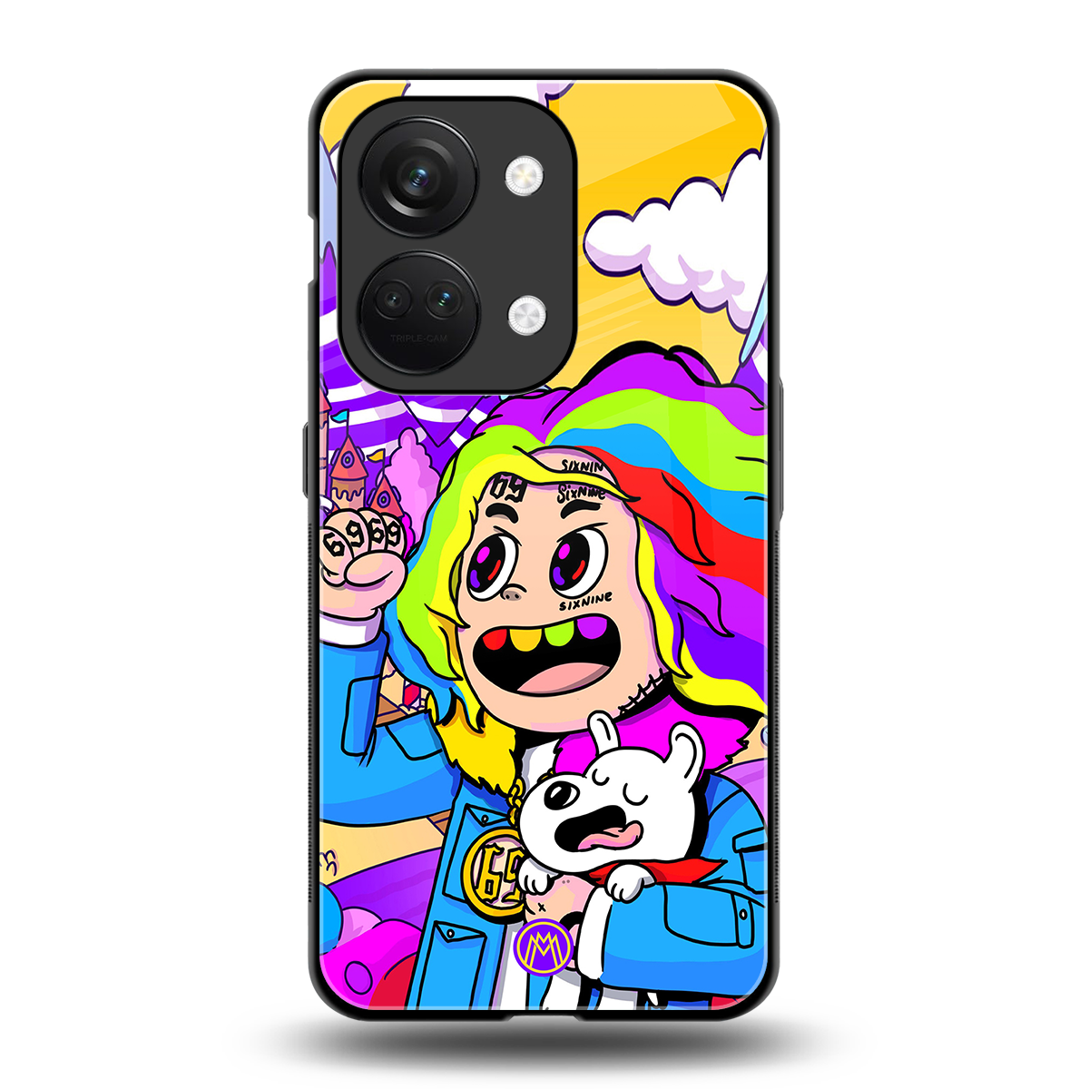 tekashi 6ix9ine back phone cover | glass case for oneplus nord 3