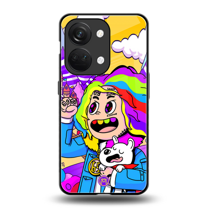 tekashi 6ix9ine back phone cover | glass case for oneplus nord 3