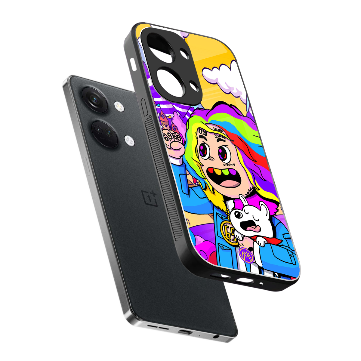 tekashi 6ix9ine back phone cover | glass case for oneplus nord 3