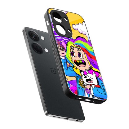 tekashi 6ix9ine back phone cover | glass case for oneplus nord 3