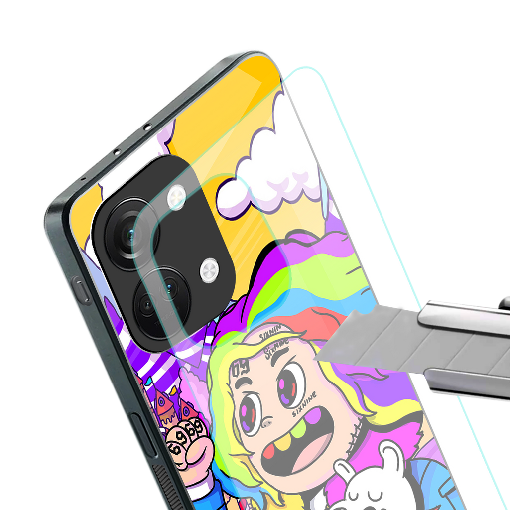 tekashi 6ix9ine back phone cover | glass case for oneplus nord 3