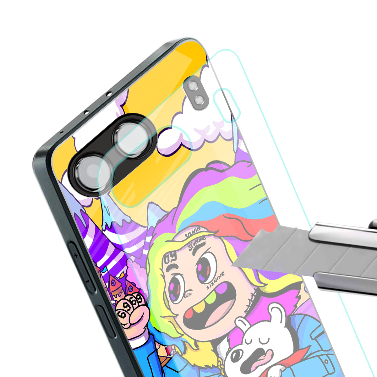 tekashi 6ix9ine back phone cover | glass case for oneplus nord 4