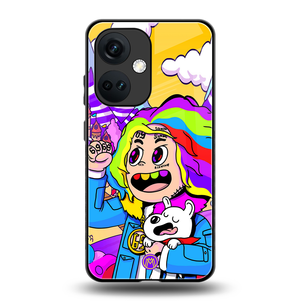 tekashi 6ix9ine back phone cover | glass case for oneplus nord ce 3