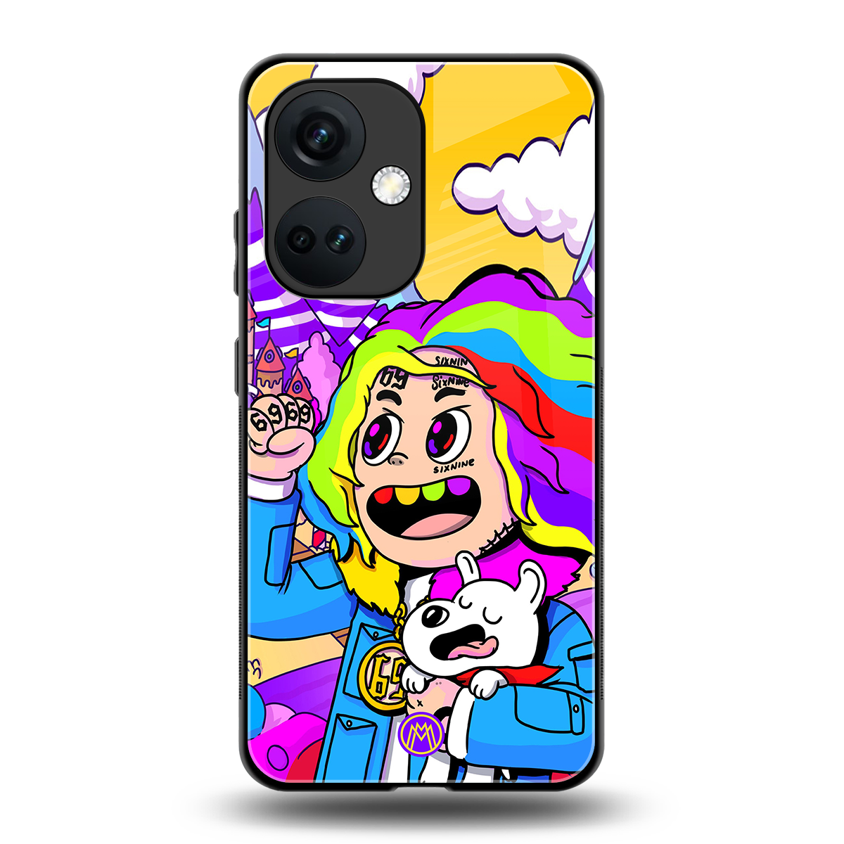 tekashi 6ix9ine back phone cover | glass case for oneplus nord ce 3
