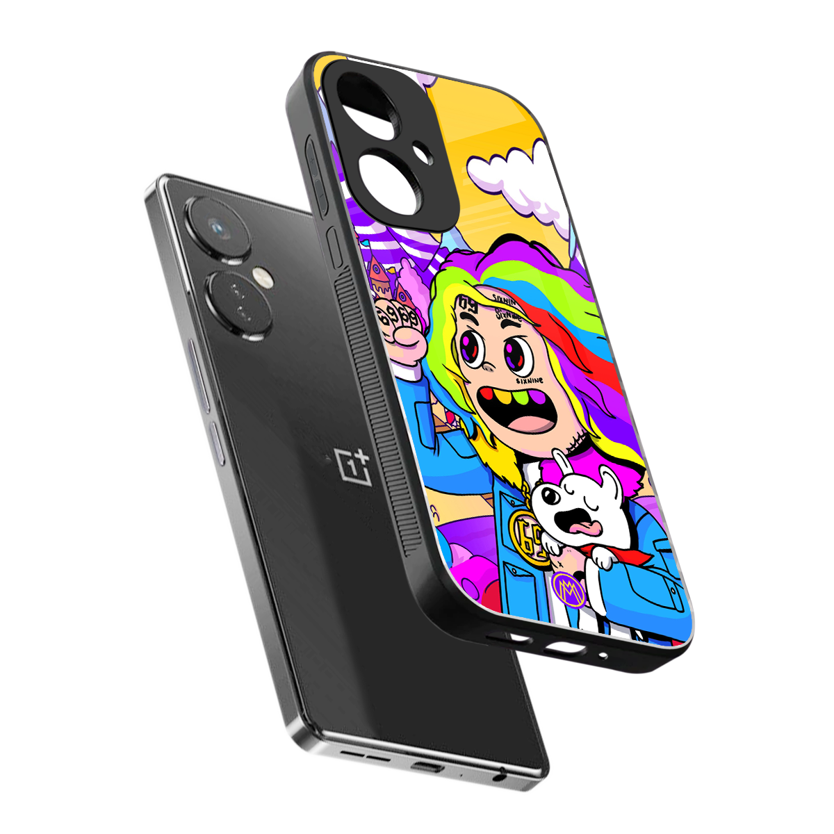 tekashi 6ix9ine back phone cover | glass case for oneplus nord ce 3