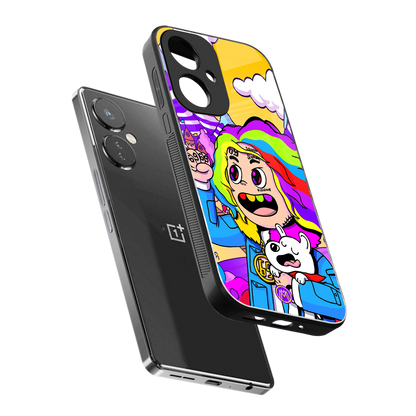 tekashi 6ix9ine back phone cover | glass case for oneplus nord ce 3