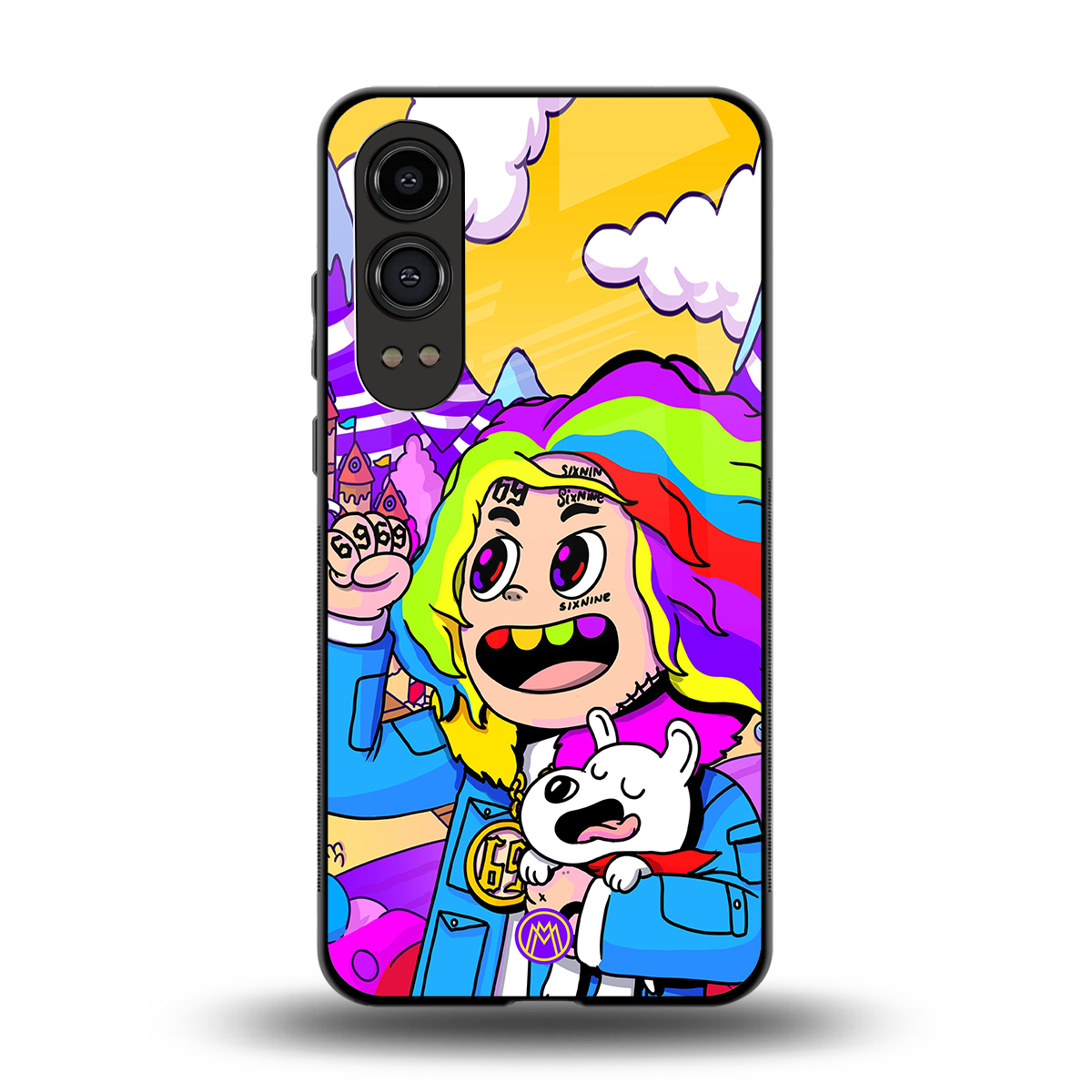 tekashi 6ix9ine back phone cover | glass case for oneplus nord ce 4 lite