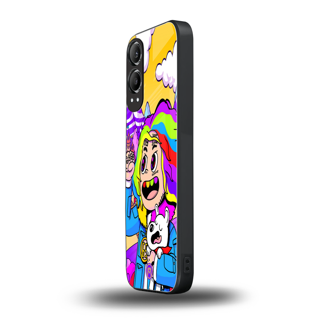 tekashi 6ix9ine back phone cover | glass case for oneplus nord ce 4 lite