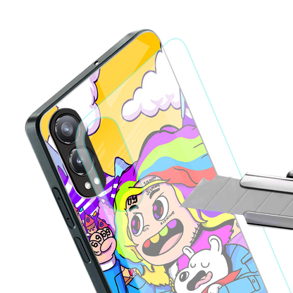 tekashi 6ix9ine back phone cover | glass case for oneplus nord ce 4 lite