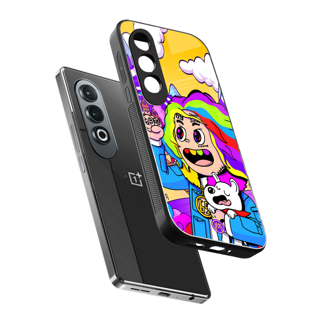 tekashi 6ix9ine back phone cover | glass case for oneplus nord ce 4
