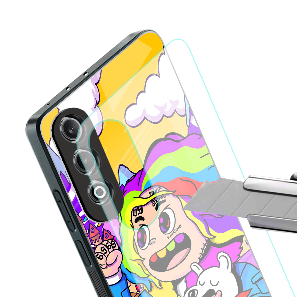 tekashi 6ix9ine back phone cover | glass case for oneplus nord ce 4
