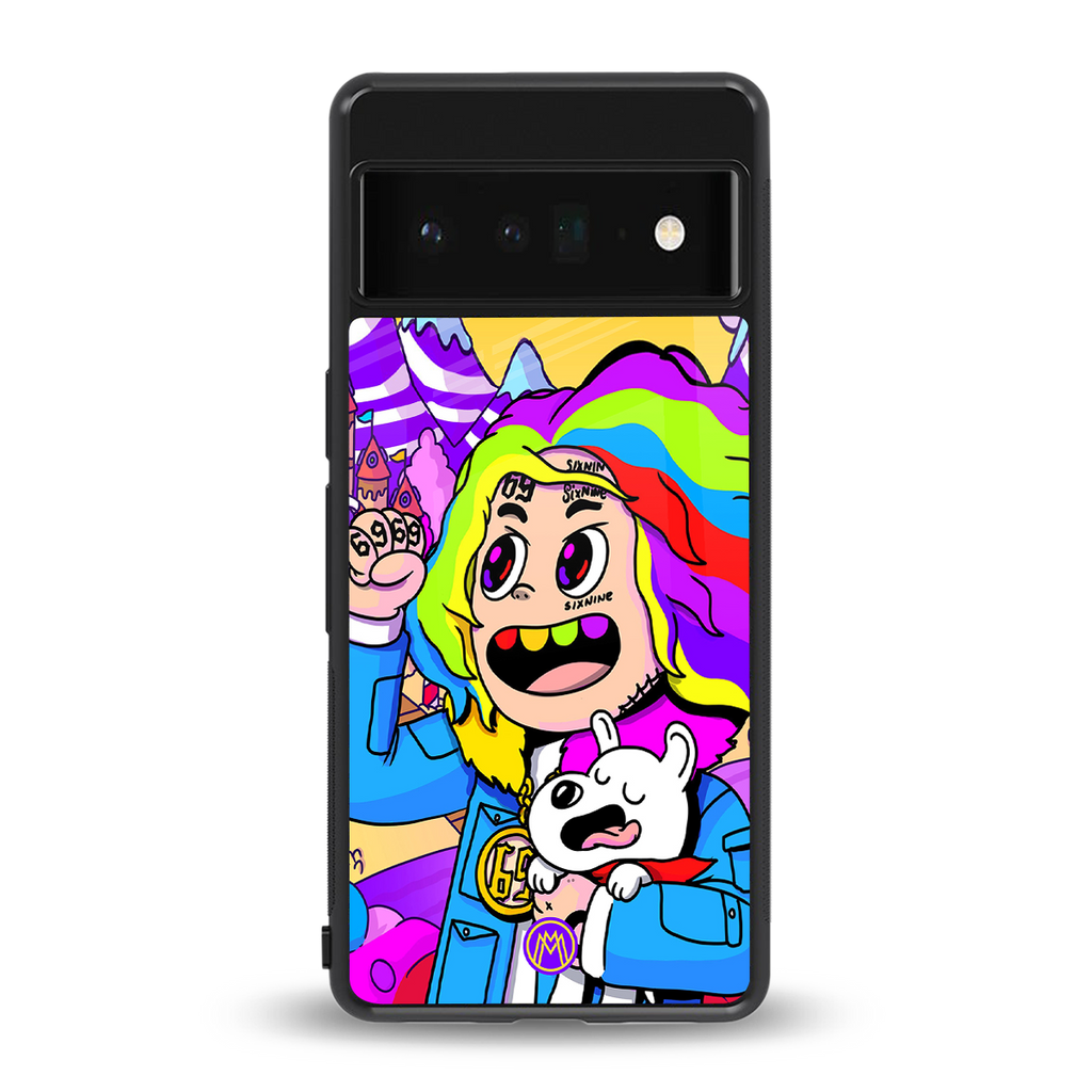 tekashi 6ix9ine back phone cover | glass case for google pixel 6 pro