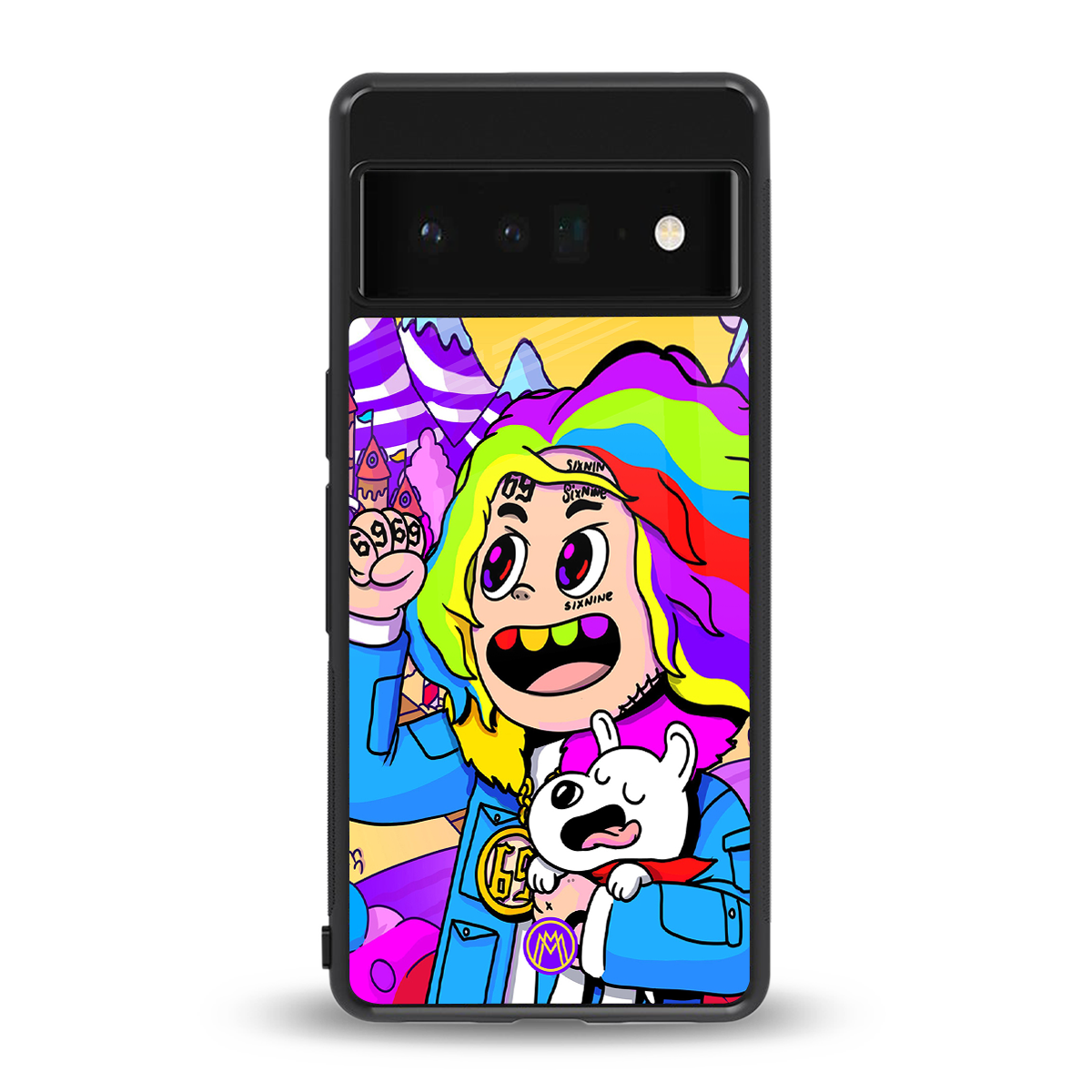 tekashi 6ix9ine back phone cover | glass case for google pixel 6 pro