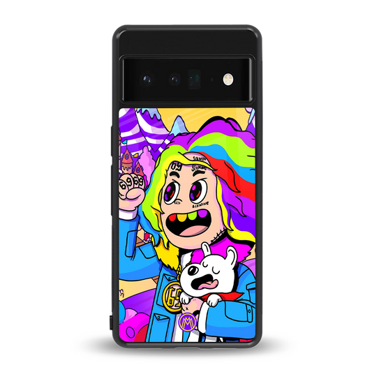 tekashi 6ix9ine back phone cover | glass case for google pixel 6 pro