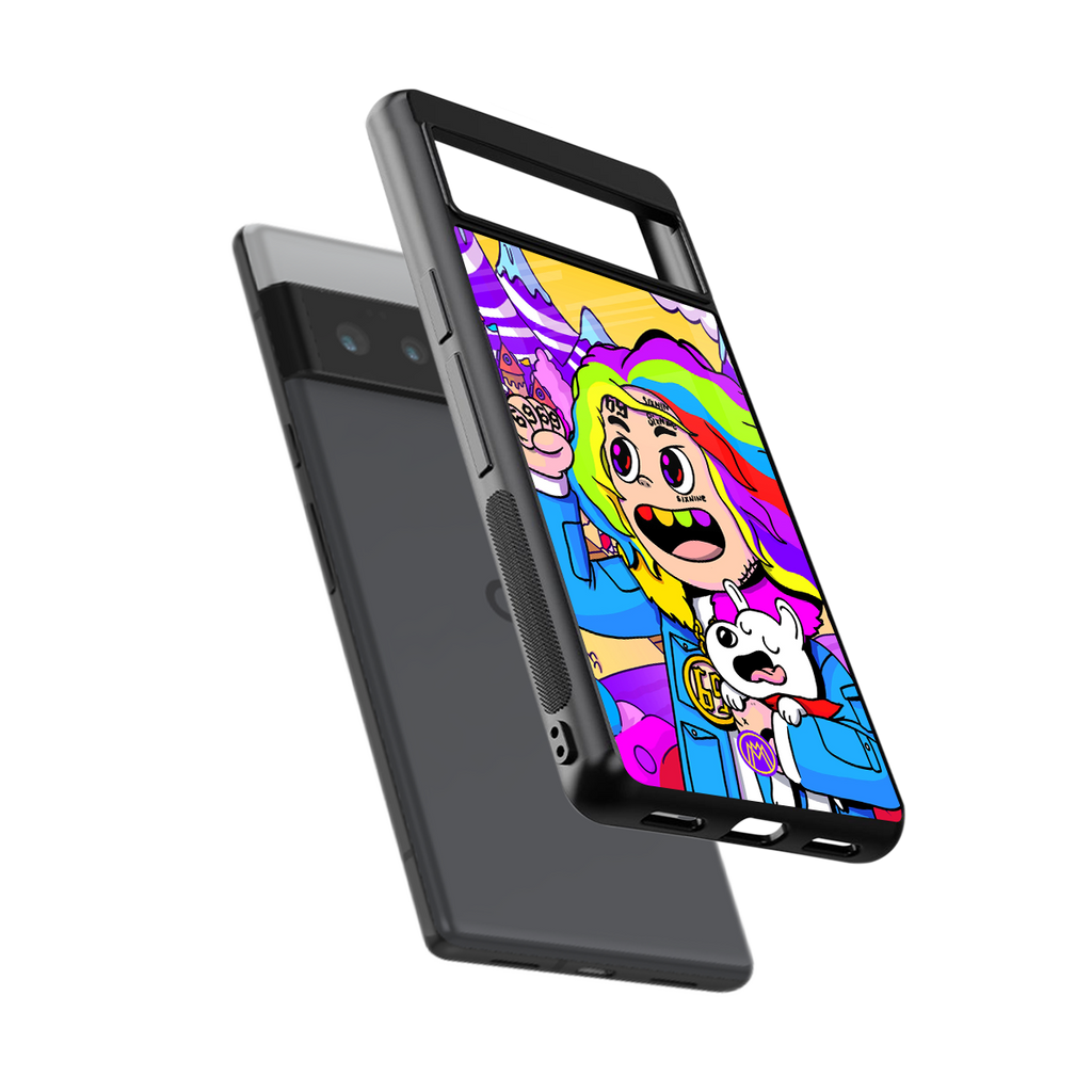 tekashi 6ix9ine back phone cover | glass case for google pixel 6 pro