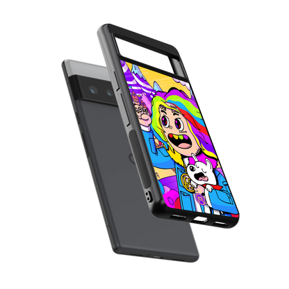 tekashi 6ix9ine back phone cover | glass case for google pixel 6 pro