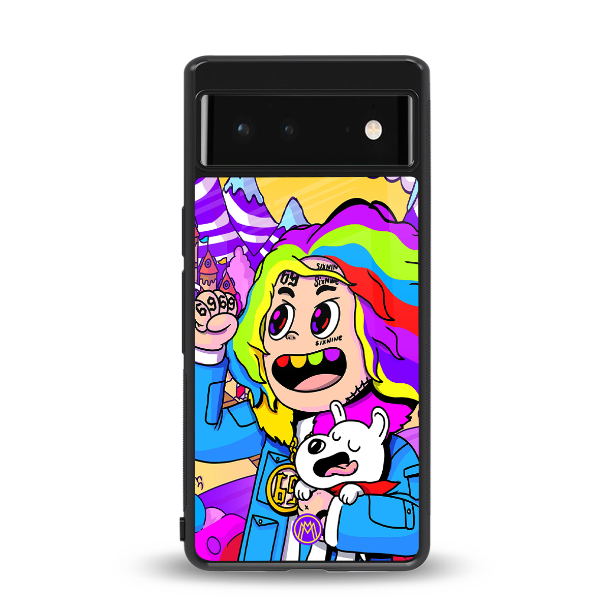 tekashi 6ix9ine back phone cover | glass case for google pixel 6