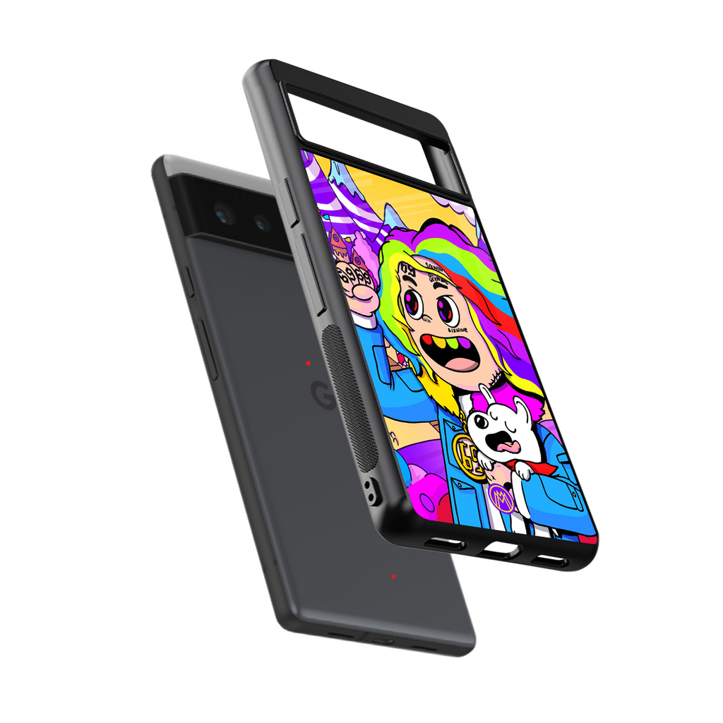 tekashi 6ix9ine back phone cover | glass case for google pixel 6