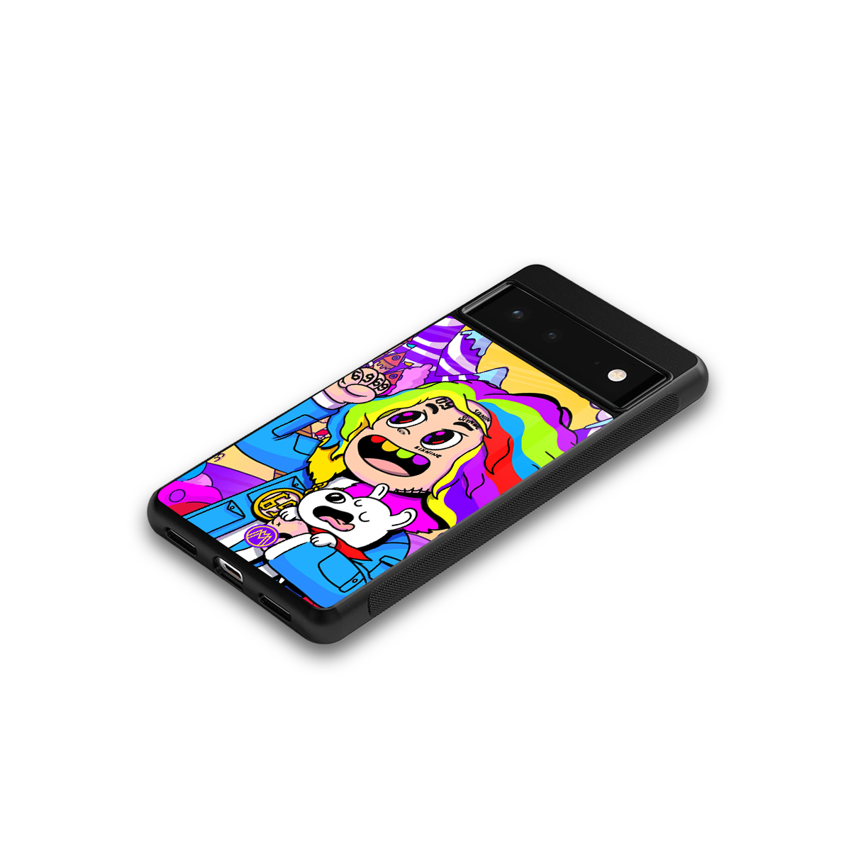 tekashi 6ix9ine back phone cover | glass case for google pixel 6