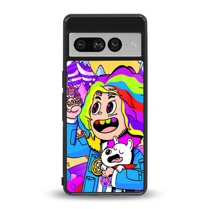 tekashi 6ix9ine back phone cover | glass case for google pixel 7 pro