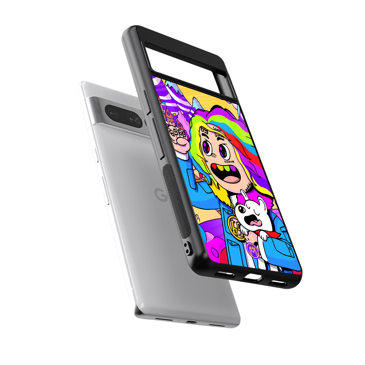 tekashi 6ix9ine back phone cover | glass case for google pixel 7 pro