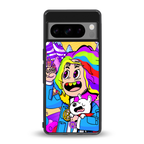 tekashi 6ix9ine back phone cover | glass case for google pixel 8 pro