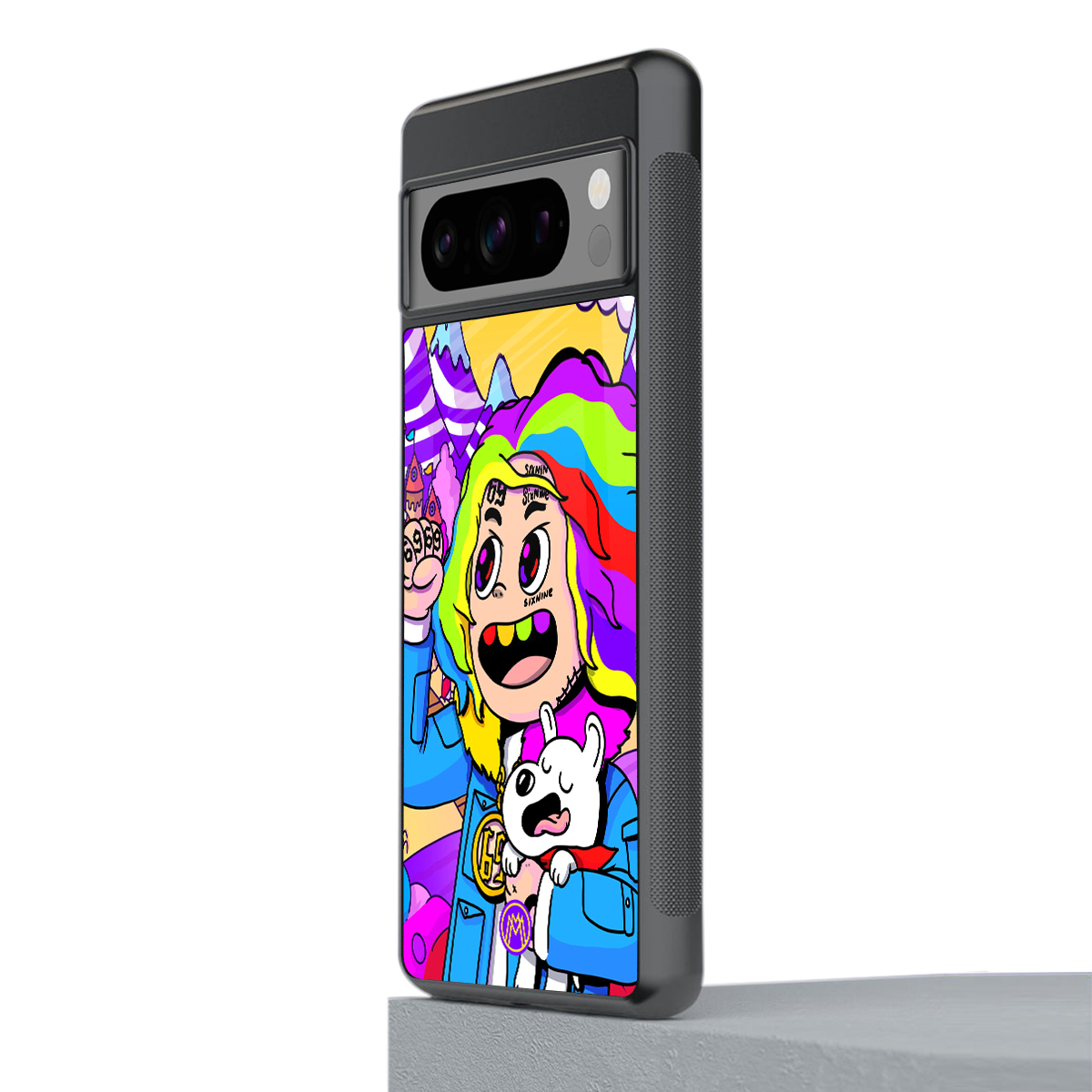 tekashi 6ix9ine back phone cover | glass case for google pixel 8 pro
