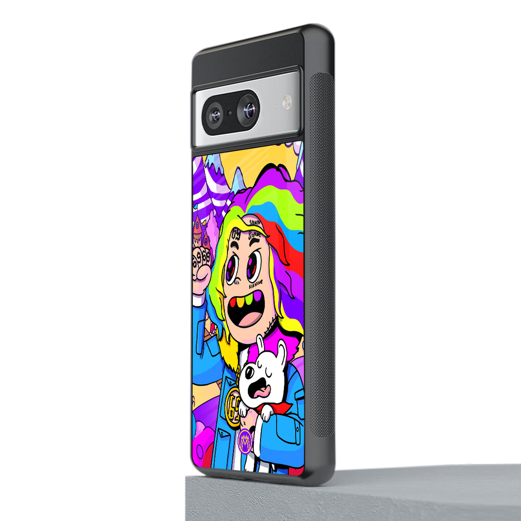 tekashi 6ix9ine back phone cover | glass case for Google Pixel 8