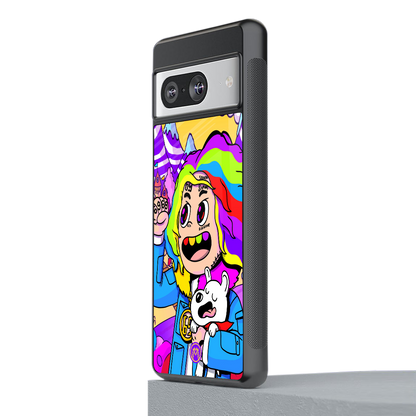 tekashi 6ix9ine back phone cover | glass case for Google Pixel 8