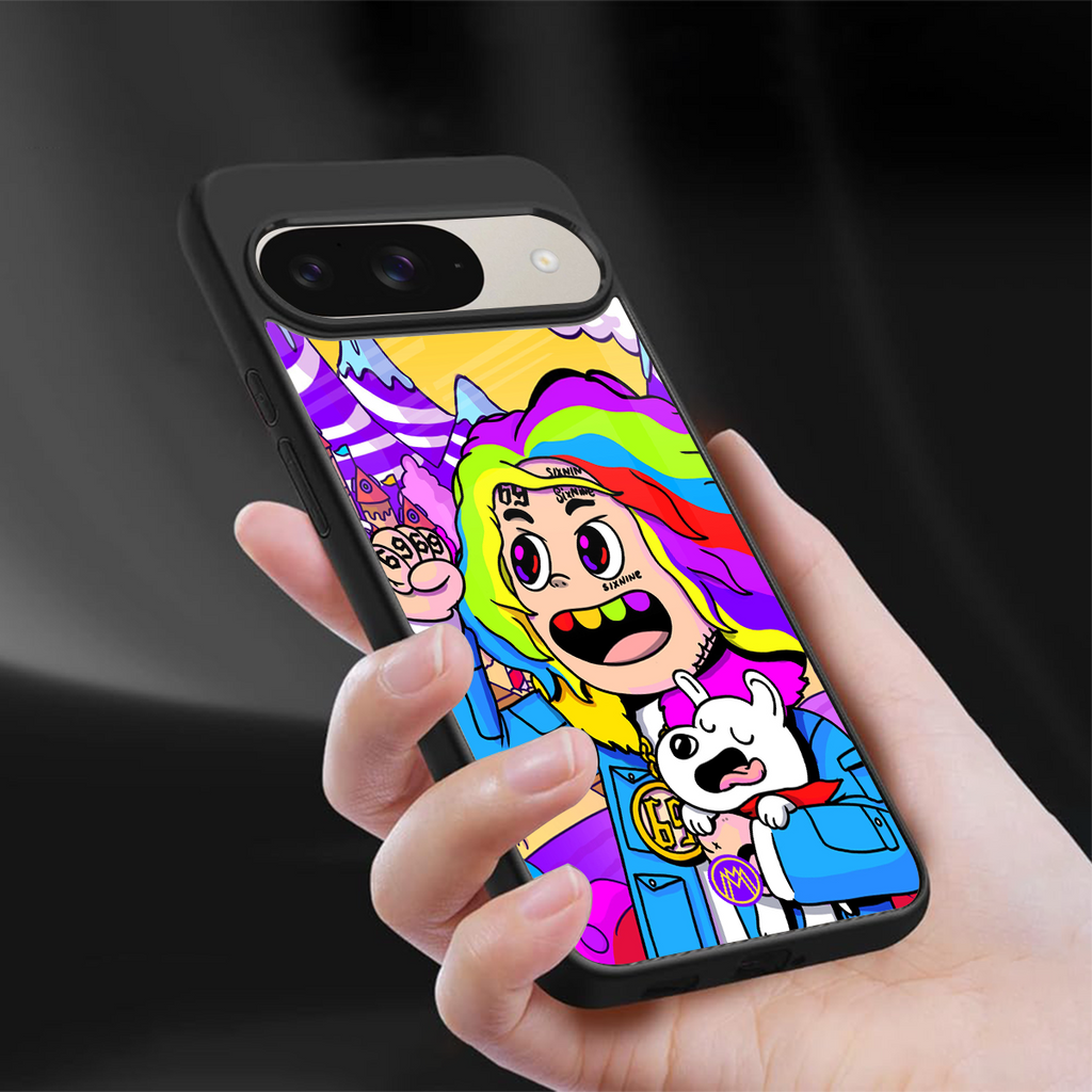 tekashi 6ix9ine back phone cover | glass case for google pixel 9