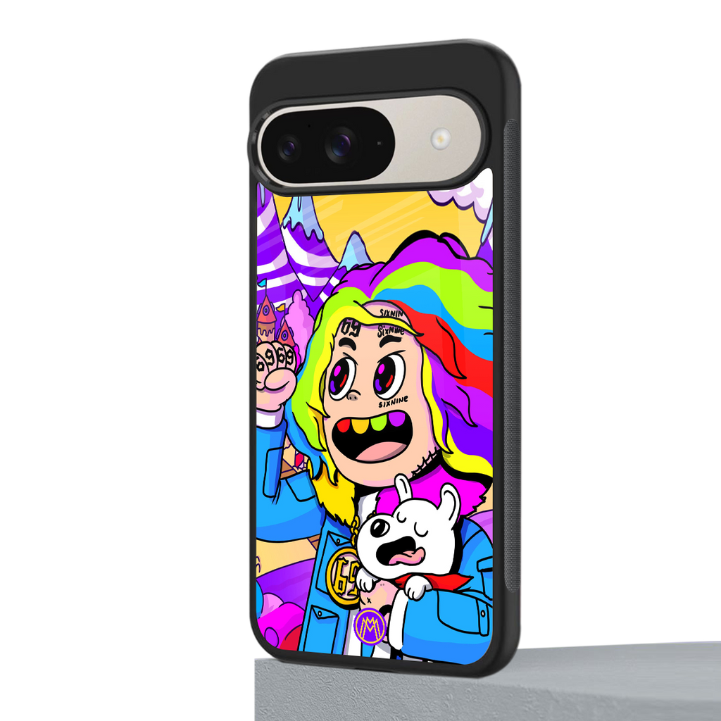 tekashi 6ix9ine back phone cover | glass case for google pixel 9