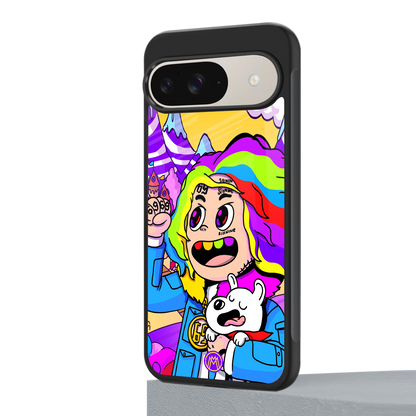 tekashi 6ix9ine back phone cover | glass case for google pixel 9