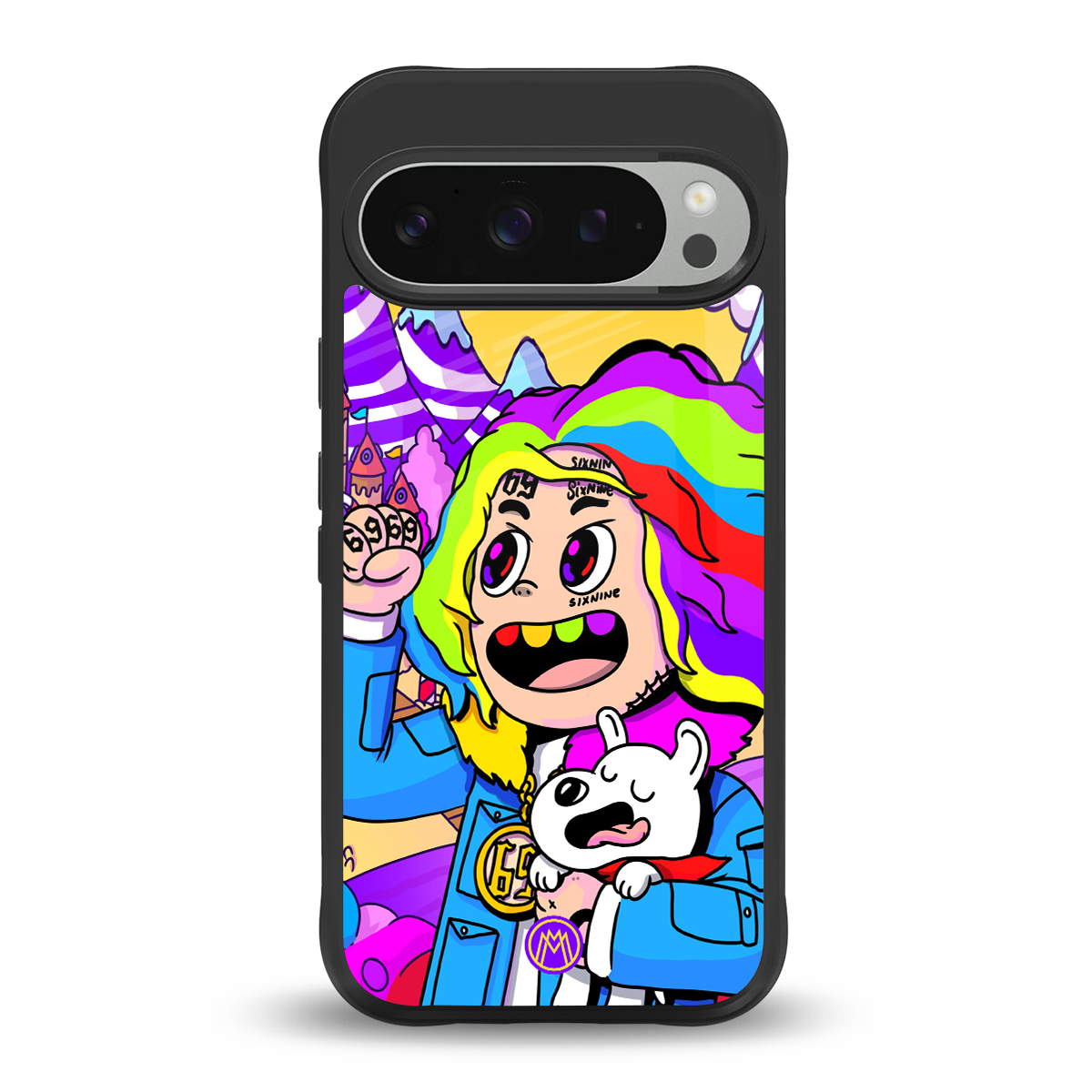 tekashi 6ix9ine back phone cover | glass case for google pixel 9 pro xl
