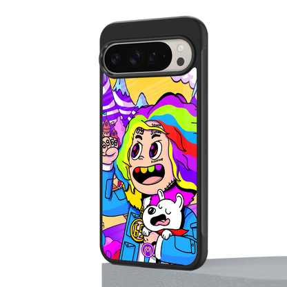 tekashi 6ix9ine back phone cover | glass case for google pixel 9 pro xl