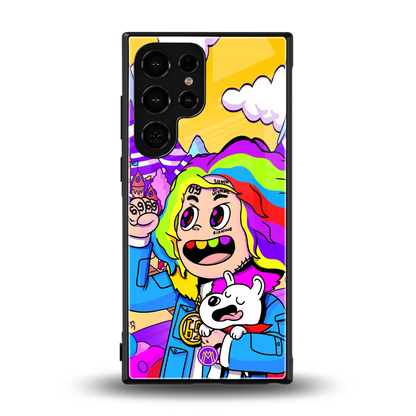 tekashi 6ix9ine back phone cover | glass case for samsung galaxy s23 ultra